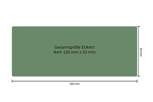 Honigetikett Natur Nr.10 500g rechteckig  Größe Etikett