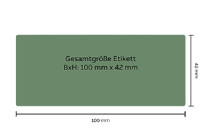 Honigetikett klassisch Nr.15 250g rechteckig  Größe Etikett