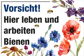 AMAZON - Vorsicht! Hier leben und arbeiten Bienen! Floral