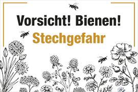 AMAZON - Vorsicht! Bienen! Stechgefahr Floral 01