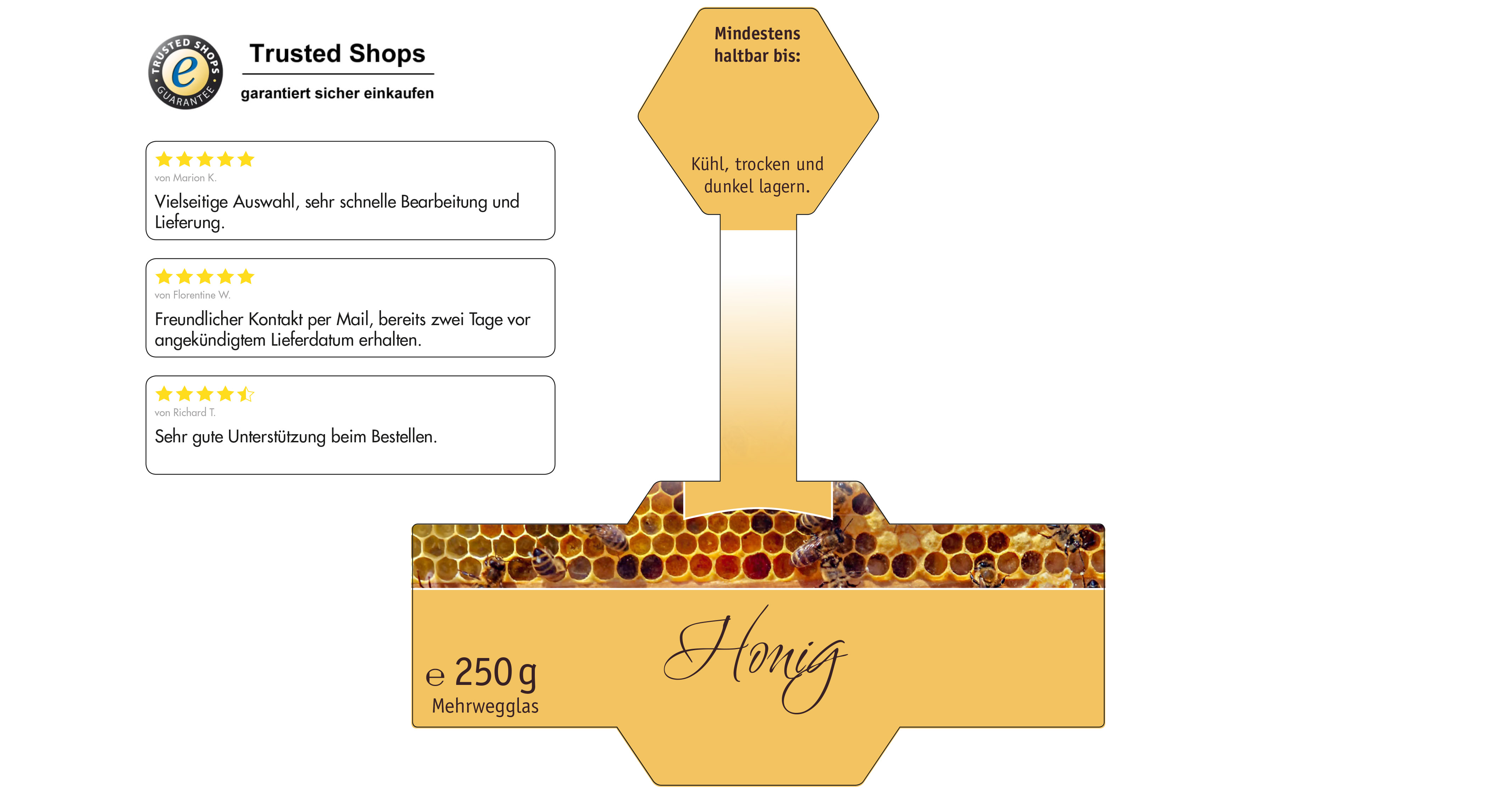 Honigetikett Natur Nr.27 A 250g