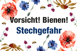 Vorsicht! Bienen! Stechgefahr Floral 05