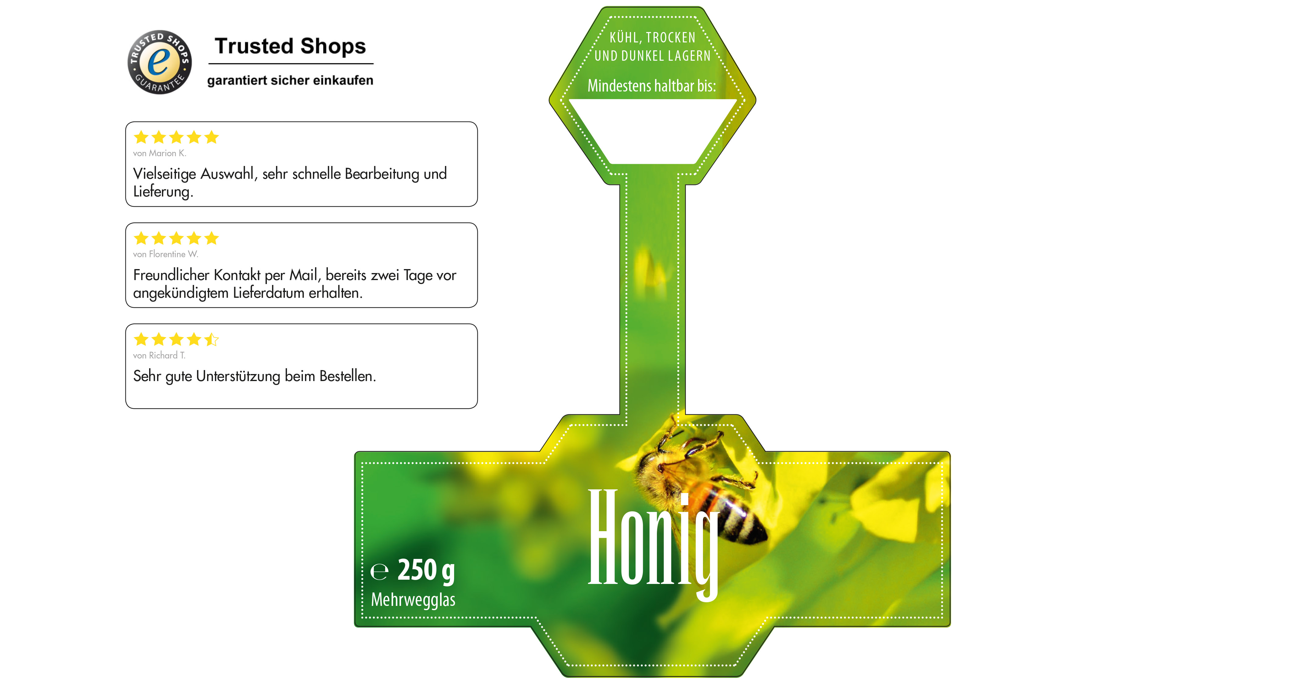 Honigetikett Natur Nr.07 A 250g